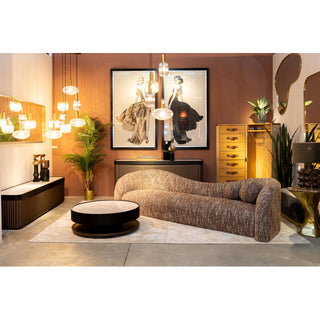 Sofa 2-Seater Livia Melange Brown 201cm KARE MIAMI