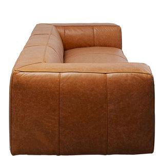 Sofa Cubetto Smart Leather Light Brown 220cm KARE MIAMI