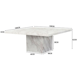 Coffee Table Artistico Marble 100x100cm KARE MIAMI