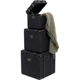 Trunk Voyage Black – set/3 - DEKOR