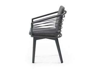 Kassey Outdoor Dining Armchair Whiteline