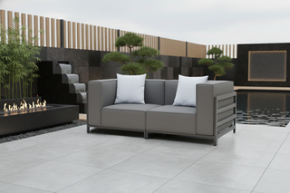 Sensation Upholstered Love Seat Whiteline