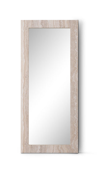 Travia Rectangular Mirror Whiteline