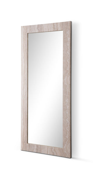 Travia Rectangular Mirror Whiteline