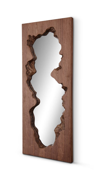 Gaia Rectangular Floor Mirror Whiteline