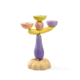Vitamin Aubergine Candelabra SELETTI