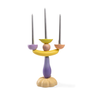 Vitamin Aubergine Candelabra SELETTI