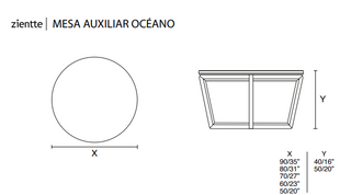 OCEANO Side table by Zientte - DEKOR