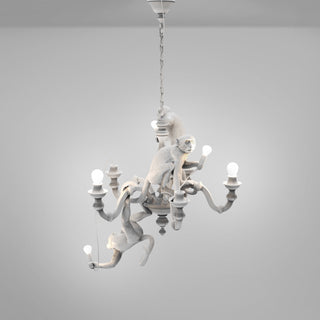 Monkey Chandelier White SELETTI USA