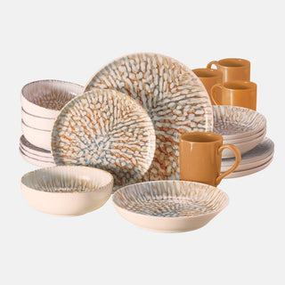 Oxford Contempo, Caribbean Stoneware 20 Piece Dinnerware Set, Service for 4 Oxford