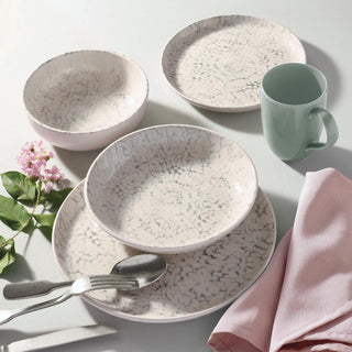 Oxford Contempo, Glacier Stoneware 20 Piece Dinnerware Set, Service for 4 Oxford