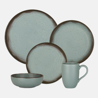 Oxford Contempo, Polaris Stoneware 20 Piece Dinnerware Set, Service for 4 Oxford
