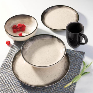 Oxford Contempo, Tiramisu Stoneware 20 Piece Dinnerware Set, Service for 4 Oxford