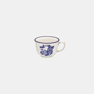 Oxford Flamingo, Blue Willow Porcelain 20 Piece Dinnerware Set, Service for 4 Oxford