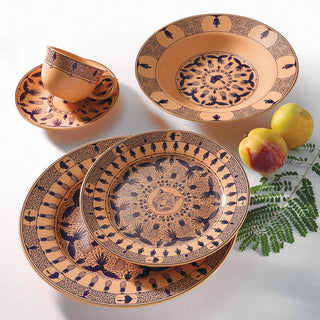 Oxford Flamingo, Terra Brasilis Tropic Porcelain 20 Piece Dinnerware Set, Service for 4 Oxford