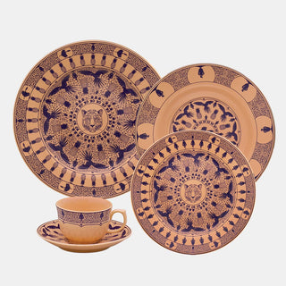 Oxford Flamingo, Terra Brasilis Tropic Porcelain 20 Piece Dinnerware Set, Service for 4 Oxford
