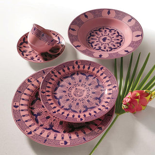 Oxford Flamingo, Terra Brasilis Utopia Porcelain 20 Piece Dinnerware Set, Service for 4 Oxford