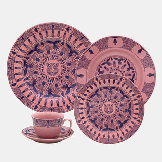 Oxford Flamingo, Terra Brasilis Utopia Porcelain 20 Piece Dinnerware Set, Service for 4 Oxford