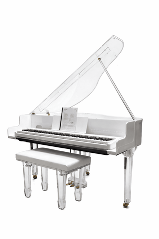 CLEAR AND WHITE ACRYLIC PIANO AcrylicArt Designers