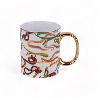Porcelain Mug Snakes SELETTI