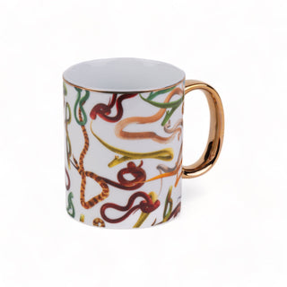 Porcelain Mug Snakes SELETTI