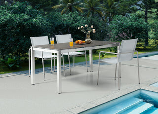 Paola Outdoor Dining Table Whiteline