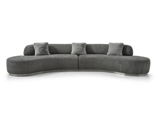 Perla Curved Sofa Whiteline