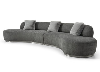 Perla Curved Sofa Whiteline