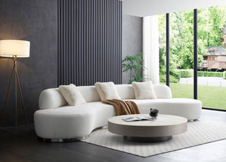 Perla Curved Sofa Whiteline