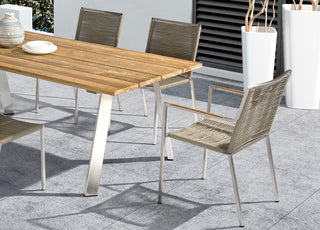Rhea Outdoor Dining Armchair Whiteline