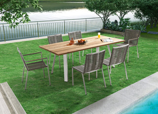 Rhea Outdoor Dining Table Whiteline