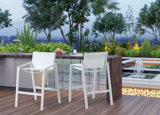 Rio Outdoor Barstool Whiteline