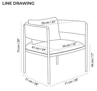 Envie Accent Chair Whiteline