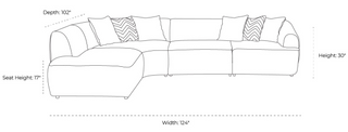 Larissa Sectional Whiteline
