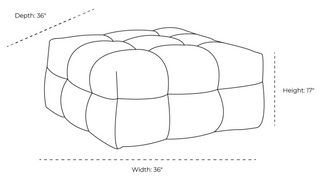 Cloud Ottoman Whiteline
