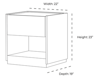 Raphael Nightstand Whiteline