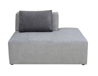 Infinity Ottomane Semi Elements Grey Right - DEKOR