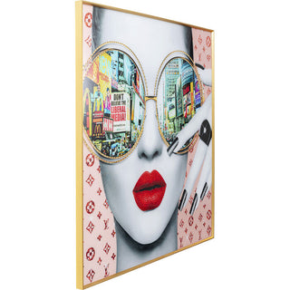 Framed Picture Times Square View 120x120cm - DEKOR