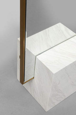 Floor Mirror Hulda Brass 46x180cm - DEKOR