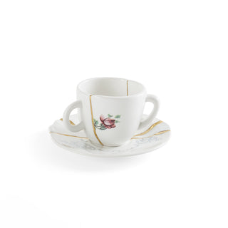 Kintsugi Coffee cup with saucer 01 SELETTI