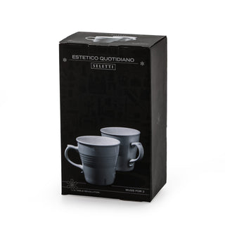 Estetico Quotidiano Set of 2 Mugs SELETTI