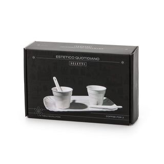 Estetico Quotidiano Coffee Set 2 Cups + 1 Tray SELETTI