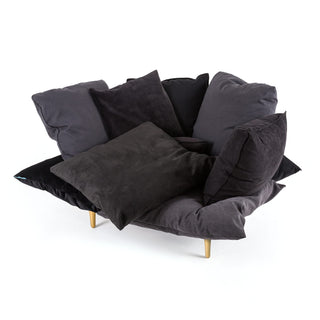 Comfy Armchair Charcoal Grey SELETTI