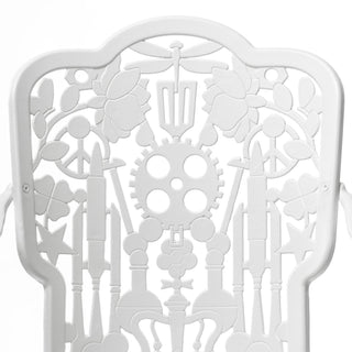 Industry Collection ALUMINIUM ARMCHAIR - WHITE DEKOR