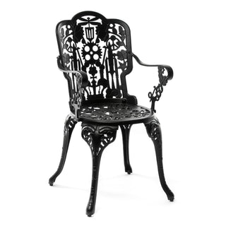 Industry Collection ALUMINIUM ARMCHAIR - BLACK DEKOR