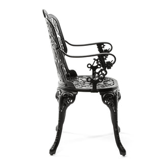 Industry Collection ALUMINIUM ARMCHAIR - BLACK DEKOR