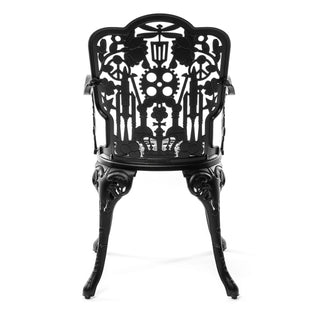 Industry Collection ALUMINIUM ARMCHAIR - BLACK DEKOR