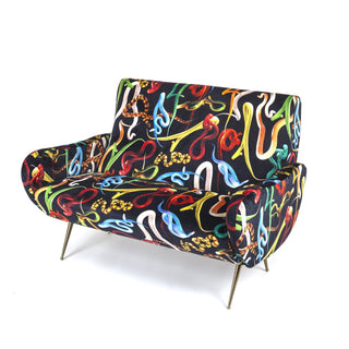 Sofa Two Seater Snakes SELETTI
