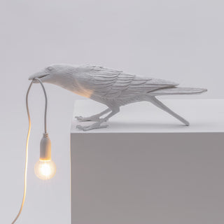 Bird Lamp White Playing SELETTI