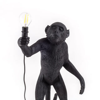 The Monkey Lamp Black Standing Version SELETTI USA
